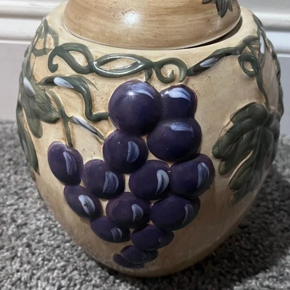 Grape Vine Ceramic Canisters - Picture 5 of 5